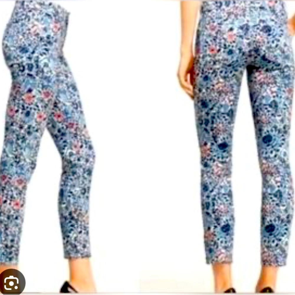 Tory Burch Floral Tapestry Cigarette Jeans | Spring 2026 Runway Trend | Size 28